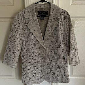 Size Med Terry Lewis Classic Luxuries Women's Leather Blazer